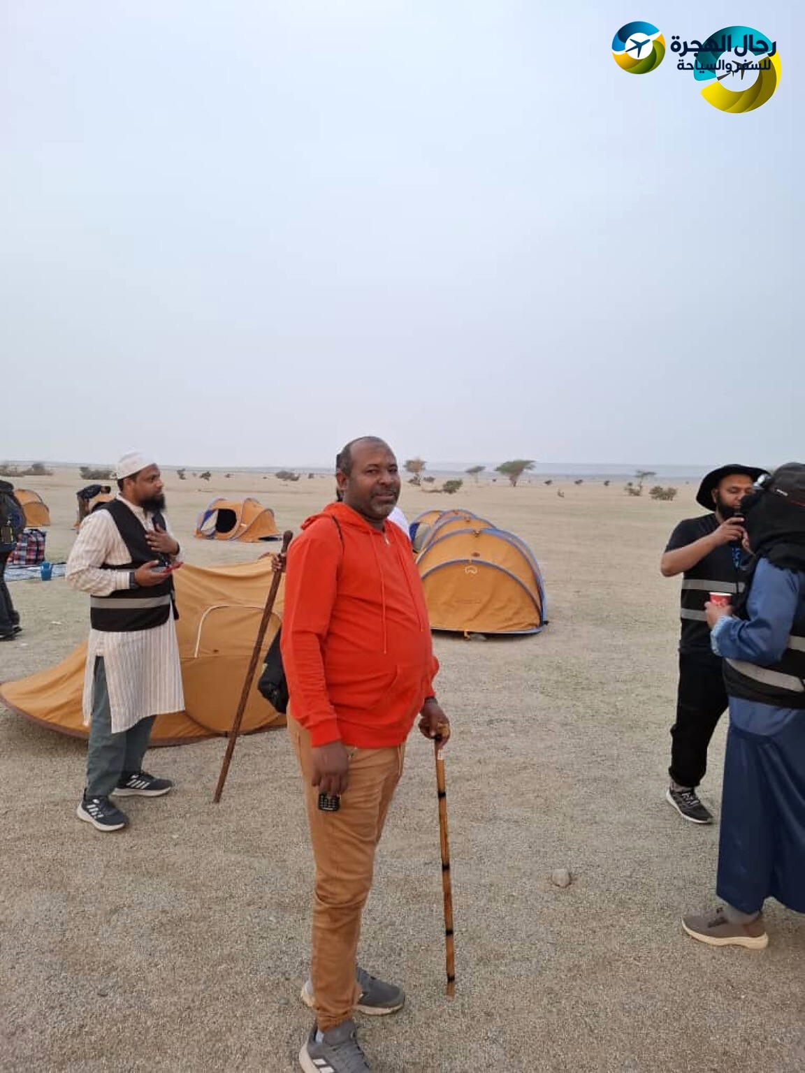فريق رحلة رحال الهجرة في المخيم